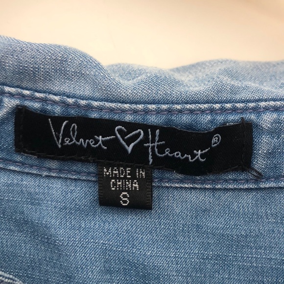 Tie up denim shirt - Picture 2 of 5